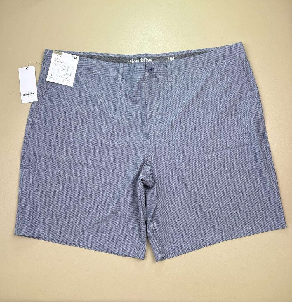 Goodfellow Hybrid Swim Shorts 44 Big Tall 9” Inseam Stretch NWT